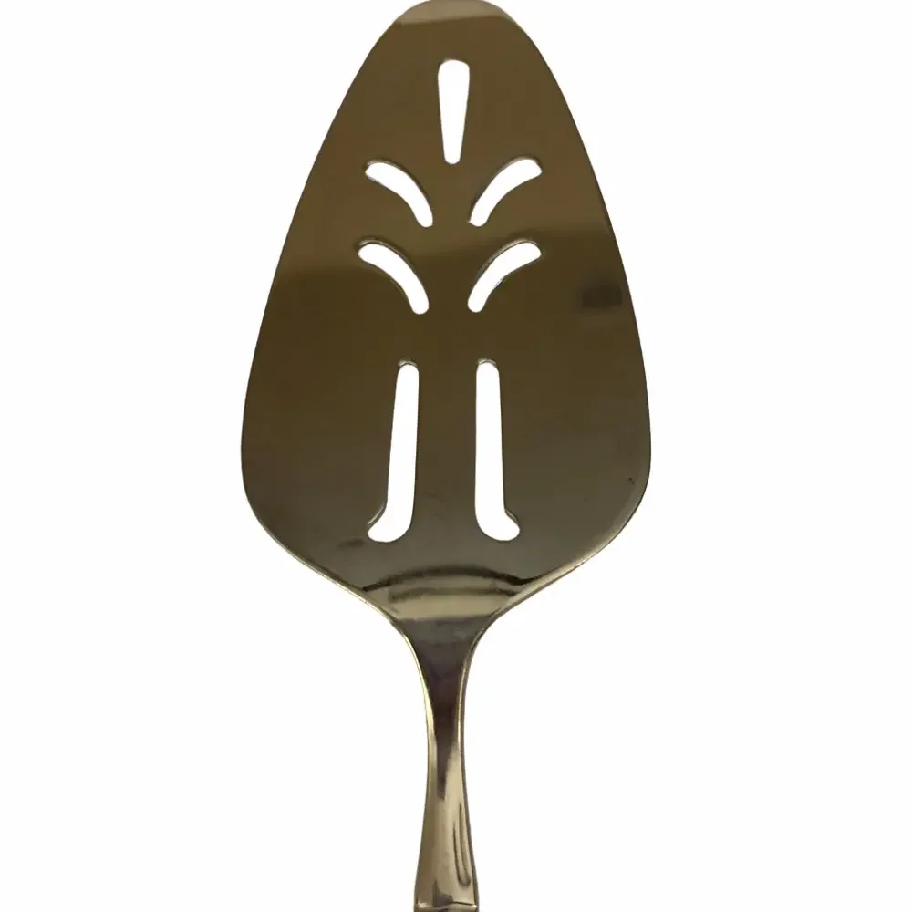 Exotic Bamboo vintage Stainless steel pie server’s 10”from Korea.